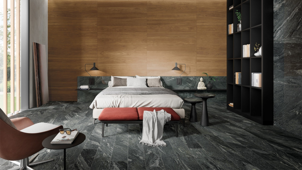 Italon Skyfall Nero Smeraldo 80x160 lux