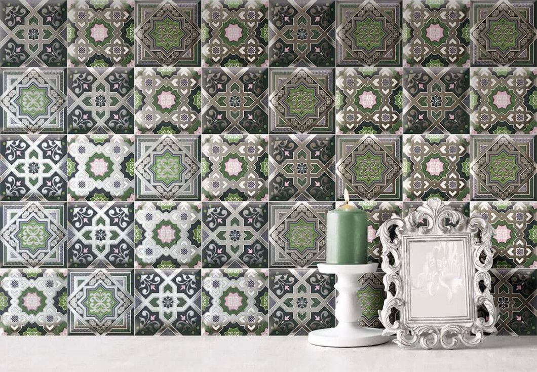 Mainzu Hd Effects Decor Nilo Green 15x15