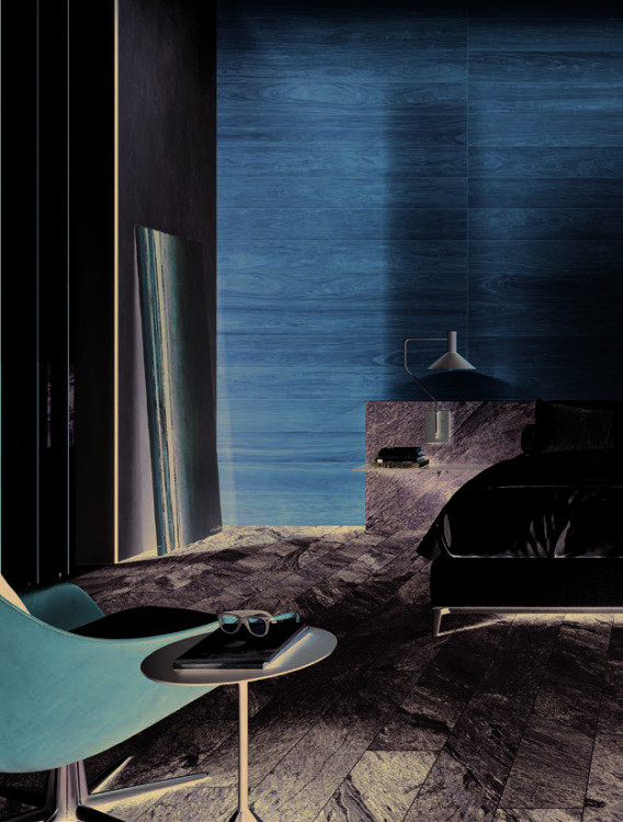 Italon Skyfall Nero Smeraldo 80x160 lux