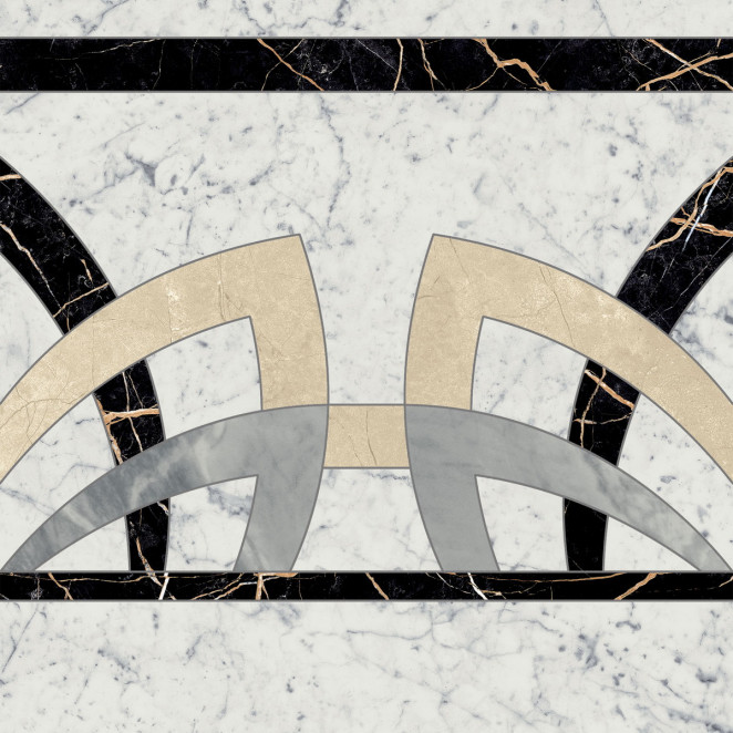 Italon Charme Extra Carrara Rozon Fascia 60x60 lux