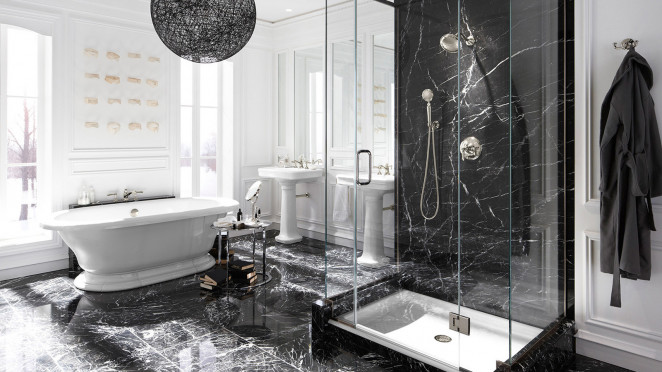 Venezia Stone EXTRA Мрамор Negro Marquina Extra 30Mm