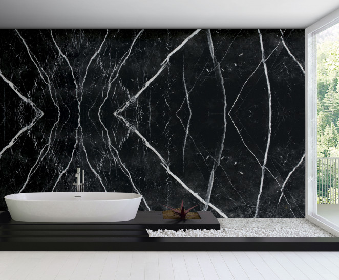 Venezia Stone Мрамор Black Marquina 20Mm