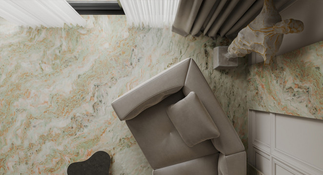 Venezia Stone Мрамор Green Pink Onyx 20Mm