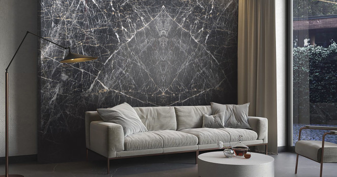 Venezia Stone Мрамор Nero Dorado 20Mm