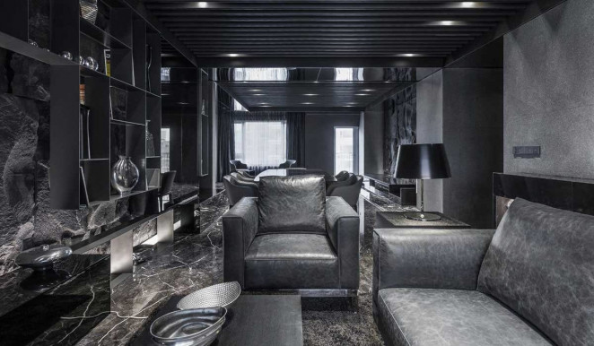 Venezia Stone Мрамор Grigio Carnico Leather 20Mm