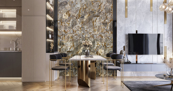 Venezia Stone Мрамор Eldorado 20Mm