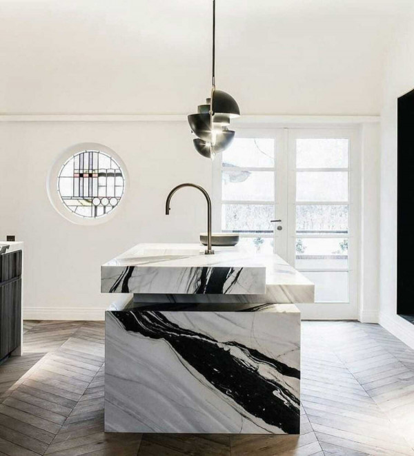 Venezia Stone Мрамор Panda Vein Cut 20Mm