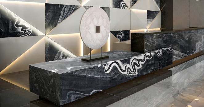 Venezia Stone Мрамор Charming Black 20Mm
