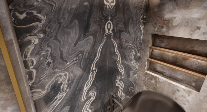 Venezia Stone Мрамор Charming Black 20Mm