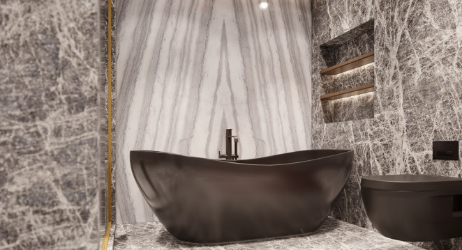 Venezia Stone Мрамор Bianco Striato 20Mm