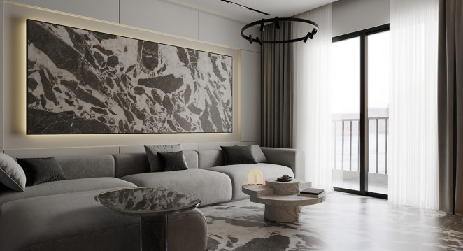 Venezia Stone Мрамор Pandora Grey 18Mm