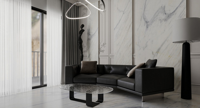 Venezia Stone Мрамор Covelano Silver 20Mm