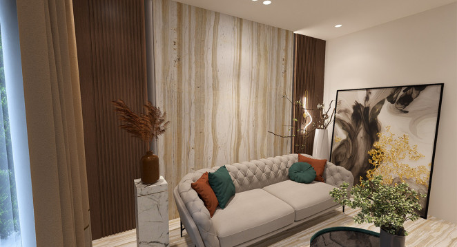 Venezia Stone Мрамор Serpeggiante Gold 20Mm