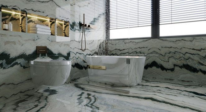Venezia Stone Мрамор Panda White 20Mm