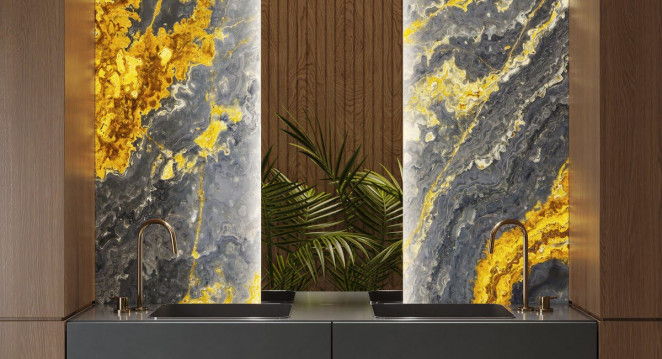 Venezia Stone VEIN CUT Onice Ocean Vein Cut 20Mm