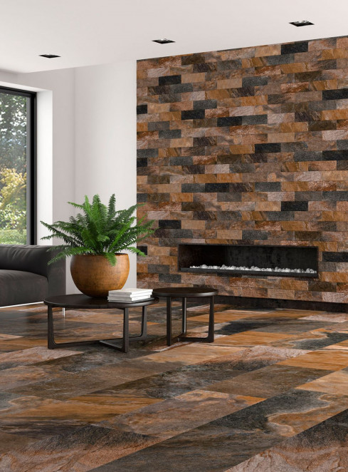 Venezia Stone Сланец Gold Natural Cut 600X300 12Mm