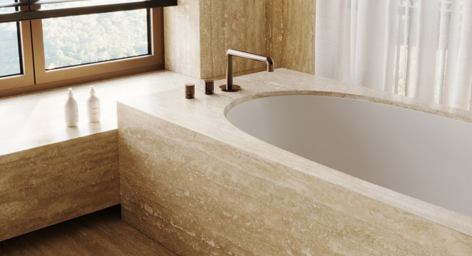 Venezia Stone VEIN CUT НЕЗАПОЛНЕННЫЙ Травертин Travertine Classic Light Vein Cut Незаполненный Brushed 20Mm