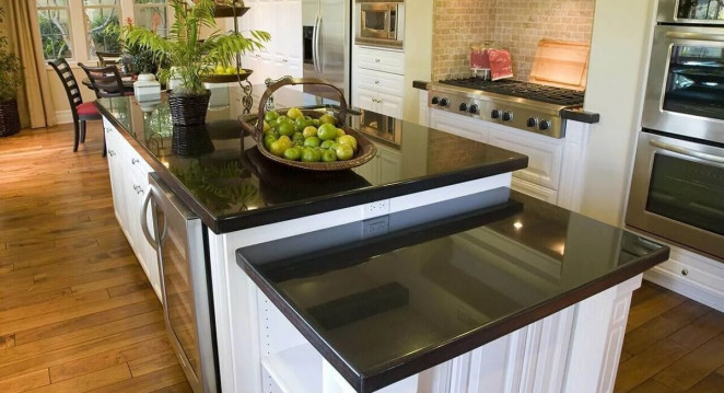 Venezia Stone Гранит Absolute Black Полоса 30Mm
