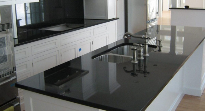 Venezia Stone Гранит Absolute Black Полоса 30Mm
