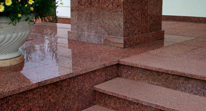 Venezia Stone Гранит Imperial Red Полоса 30Mm