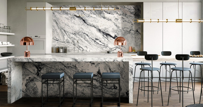 Venezia Stone Гранит Viscont White Полоса 20Mm