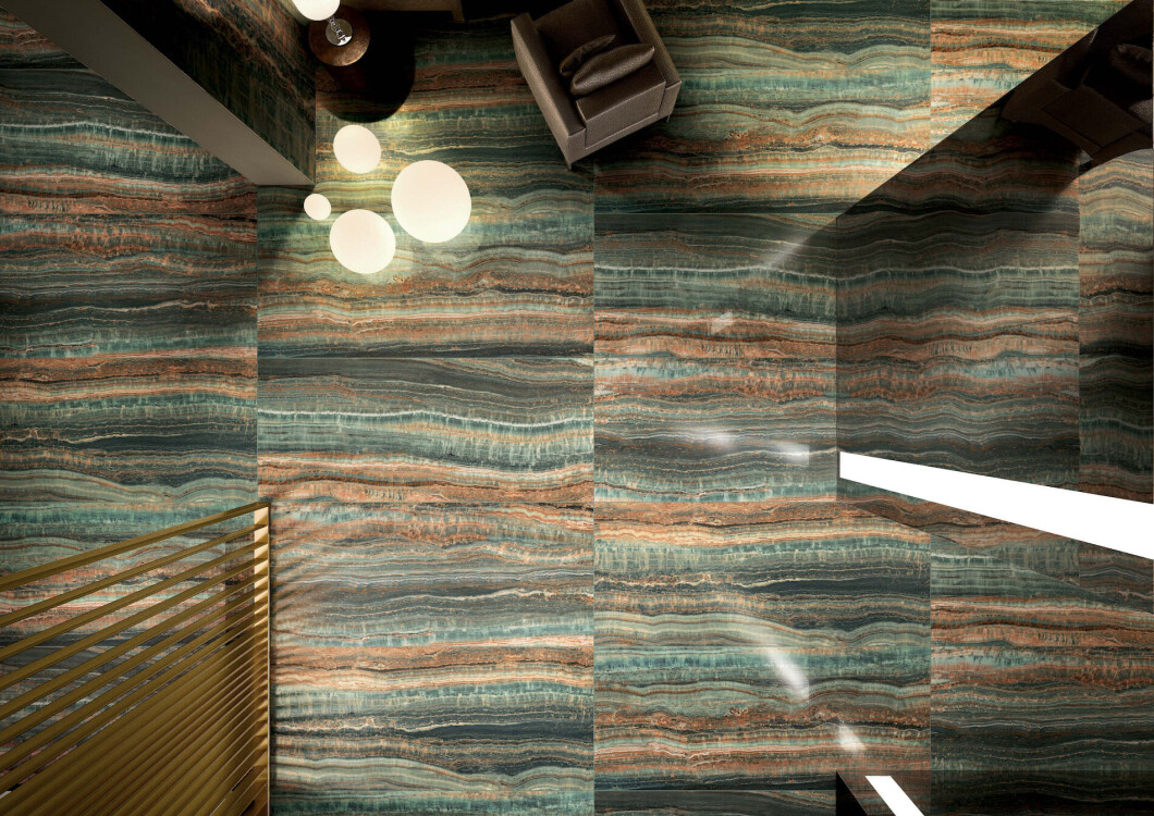 Rex Ceramiche Eccentric luxe Smoky Bl Glo 120x280