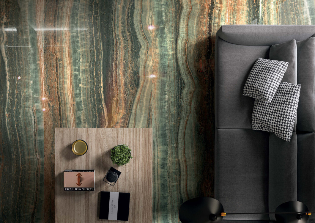Rex Ceramiche Eccentric luxe Smoky Bl Glo 120x280