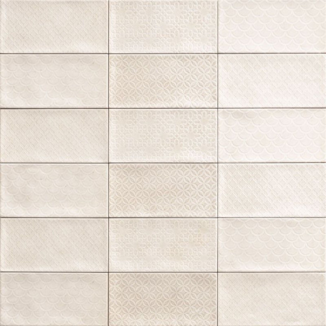 Mainzu Camden Декор Rev. Decor Bianco-10х20 глянцевый керамический