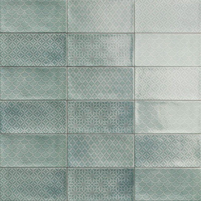 Mainzu Camden Декор Rev. Decor Emerald-10х20 глянцевый керамический