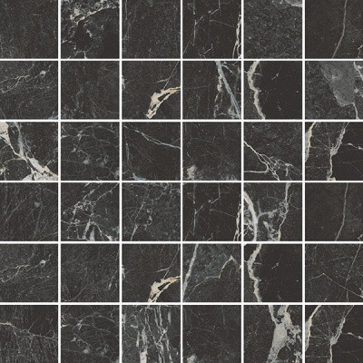 Vitra Marmori Mosaic Сан Лорен Черный (5x5) 30x30
