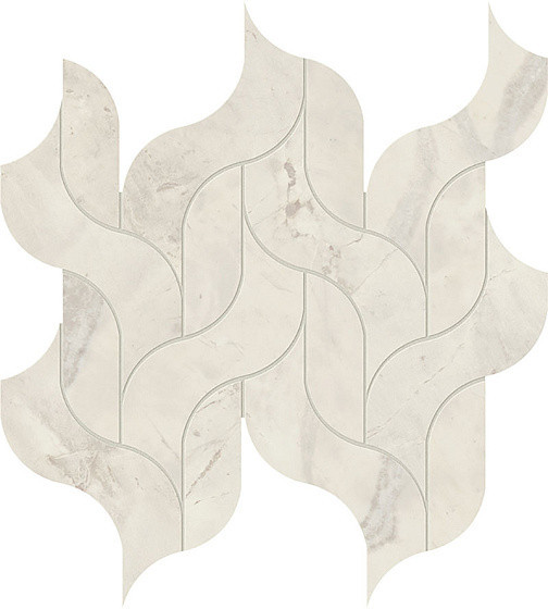 Atlas Concorde Marvel X Керамогранит Calacatta Perla Mosaico Waterfall Lappato
