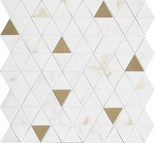 Marazzi Italy Allmarble Wall Golden White Sat.Mosaico Tria 40х43
