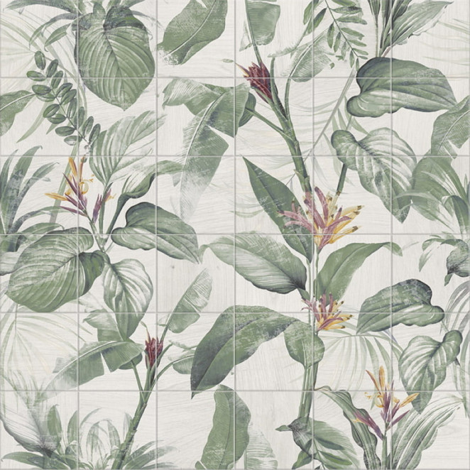 Mainzu Murales Mural Spring Leaves 20x20 (комп/36шт)