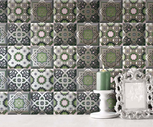 Mainzu Hd Effects Decor Nilo Green 15x15