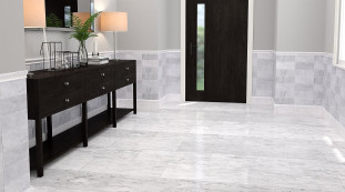 Venezia Stone EXTRA Мрамор Bianco Carrara Extra Honed И Полировка Двусторонняя 20Mm