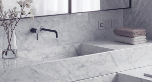 Venezia Stone EXTRA Мрамор Bianco Carrara Extra Honed И Полировка Двусторонняя 20Mm