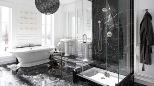 Venezia Stone EXTRA Мрамор Negro Marquina Extra 20Mm