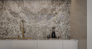 Venezia Stone Мрамор Tundra Blue Leather 20Mm