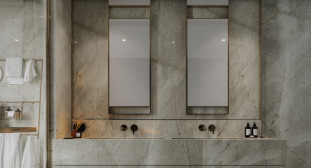 Venezia Stone Мрамор Fior Di Bosco Турецкий Leather 30Mm