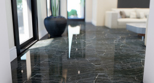 Venezia Stone Мрамор Fusion Black Leather 20Mm