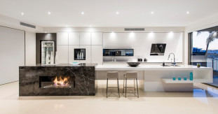 Venezia Stone Мрамор Grigio Carnico Leather 20Mm