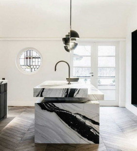 Venezia Stone Мрамор Panda Vein Cut 20Mm