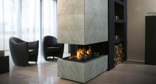 Venezia Stone Мрамор Aqua Green Leather 20Mm