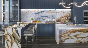 Venezia Stone Мрамор Calacatta Cielo 20Mm