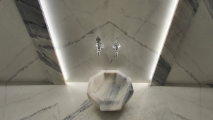 Venezia Stone Мрамор Fusion White 20Mm
