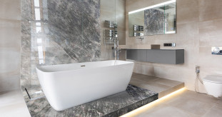 Venezia Stone Мрамор Rainfall Grey 20Mm