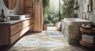 Venezia Stone Мрамор Ocean Blue 20Mm