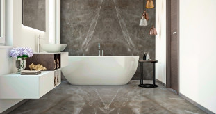 Venezia Stone Мрамор Zeus Grey Leather 20Mm