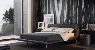 Venezia Stone Мрамор Panda Black 20Mm