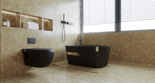 Venezia Stone Мрамор Shells Reef Beige Leather 20Mm